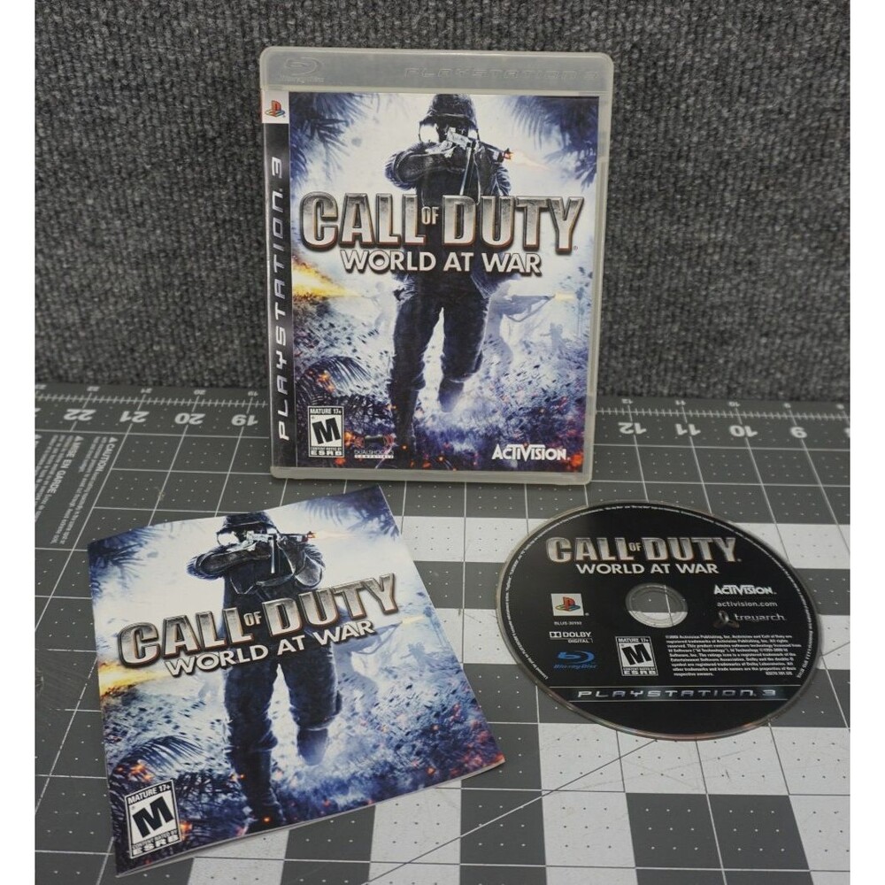 Call Of Duty World At War Sony Playstation 3 PS3 Complete Case Instructions